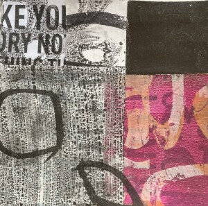 Mixed Media Collage Nr. 1, 20 x 20 cm